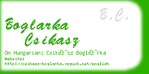 boglarka csikasz business card